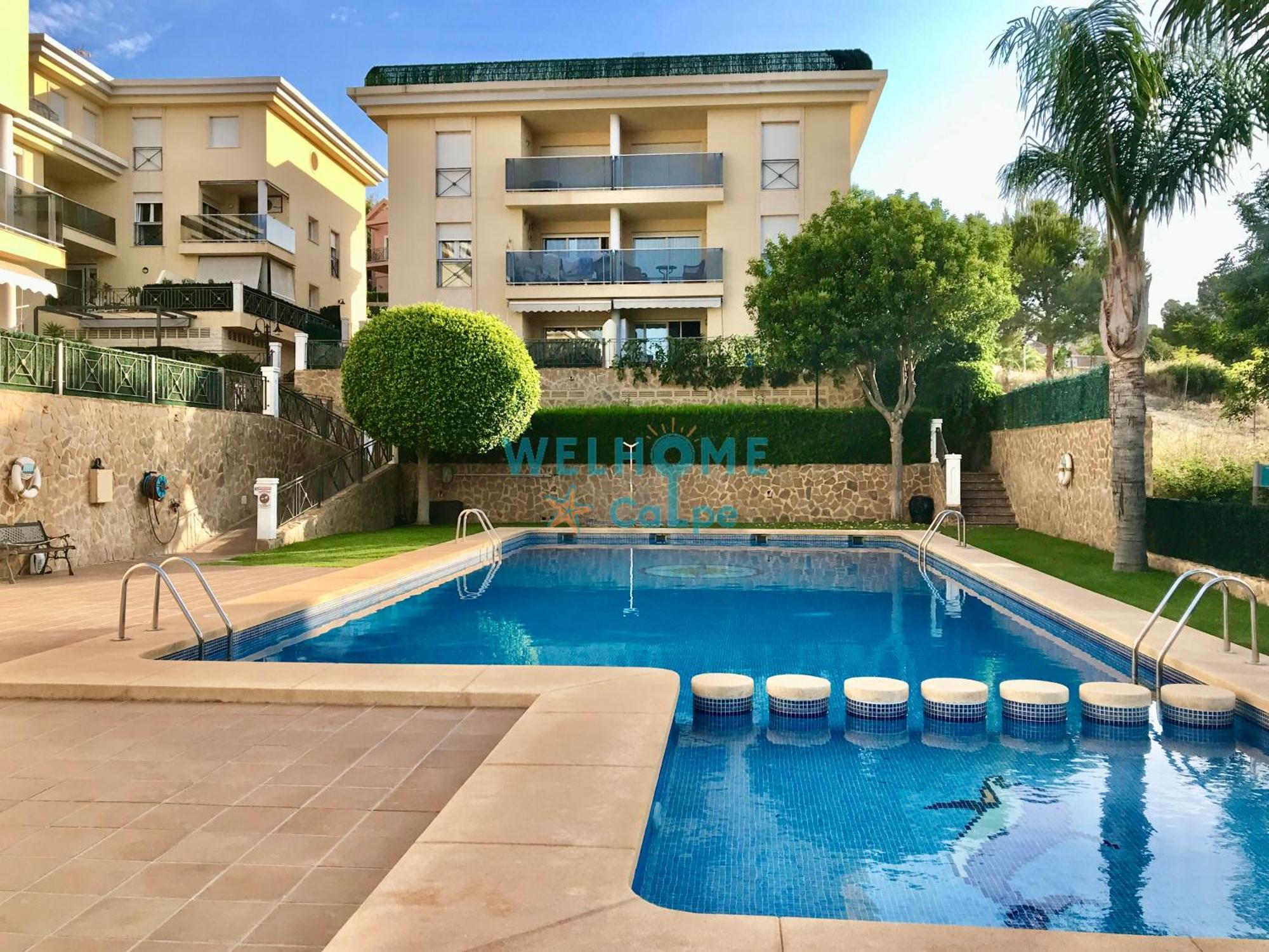 Manzana Bonito Y Comodo Apartamento Con Piscina Калпе Екстериор снимка