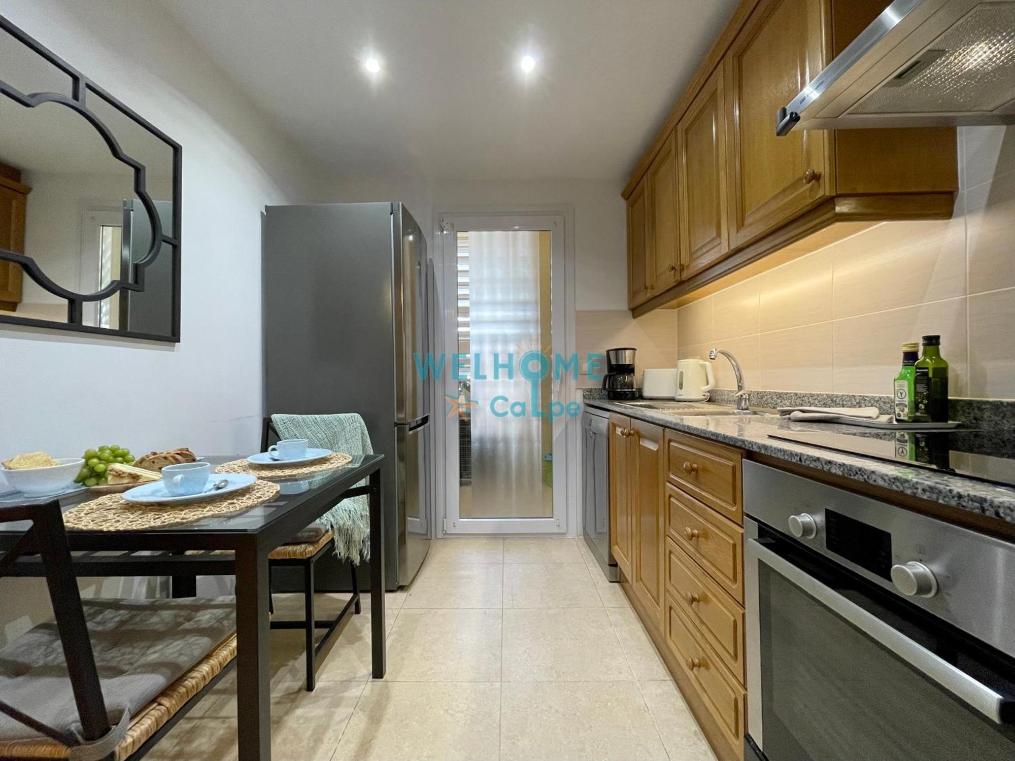 Manzana Bonito Y Comodo Apartamento Con Piscina Калпе Екстериор снимка