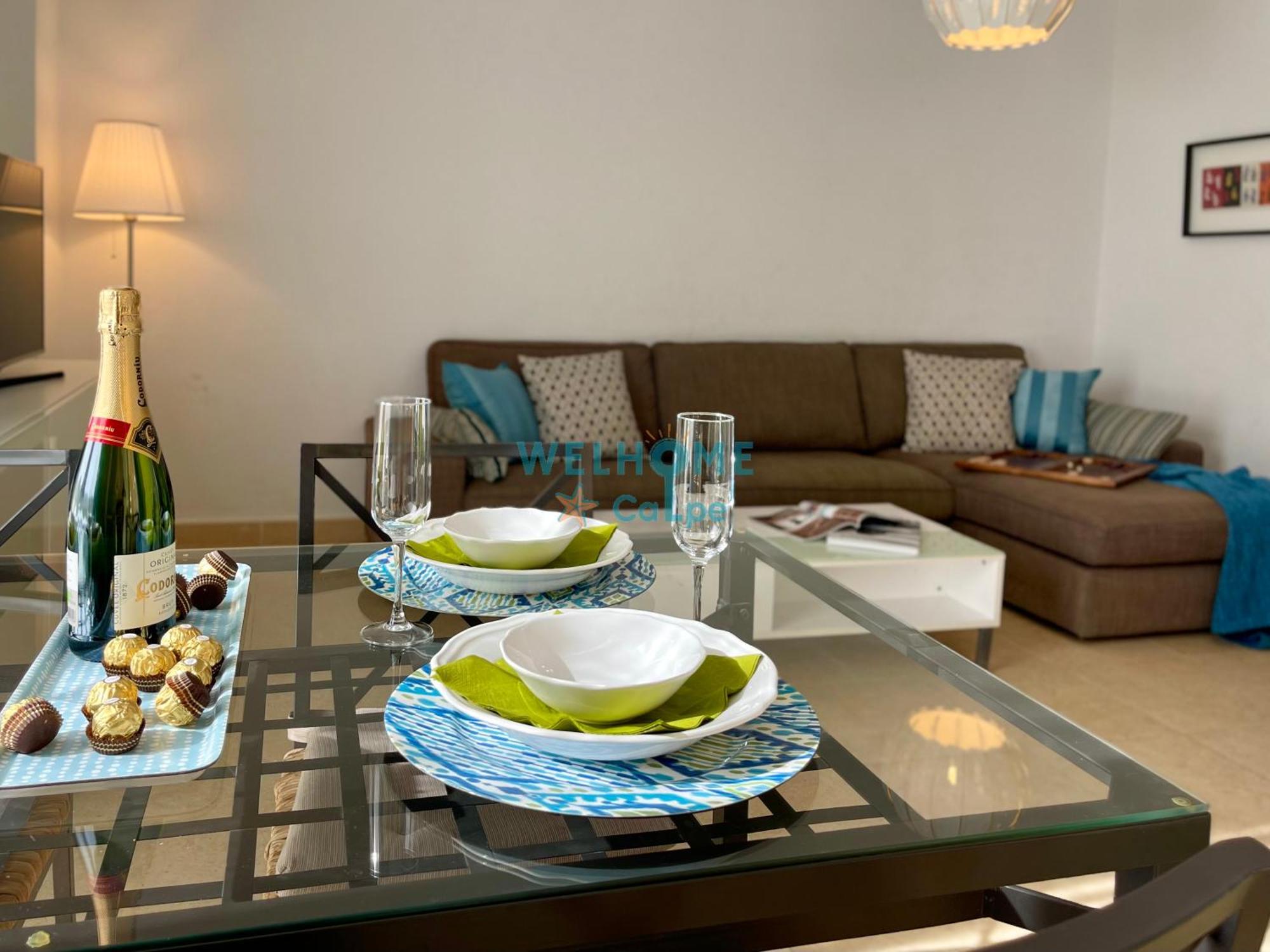 Manzana Bonito Y Comodo Apartamento Con Piscina Калпе Екстериор снимка