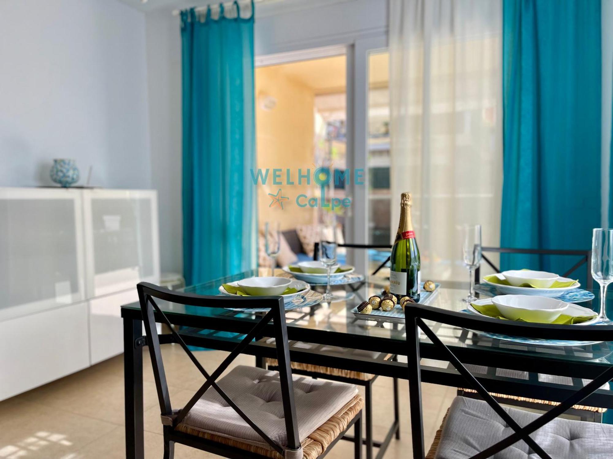 Manzana Bonito Y Comodo Apartamento Con Piscina Калпе Екстериор снимка