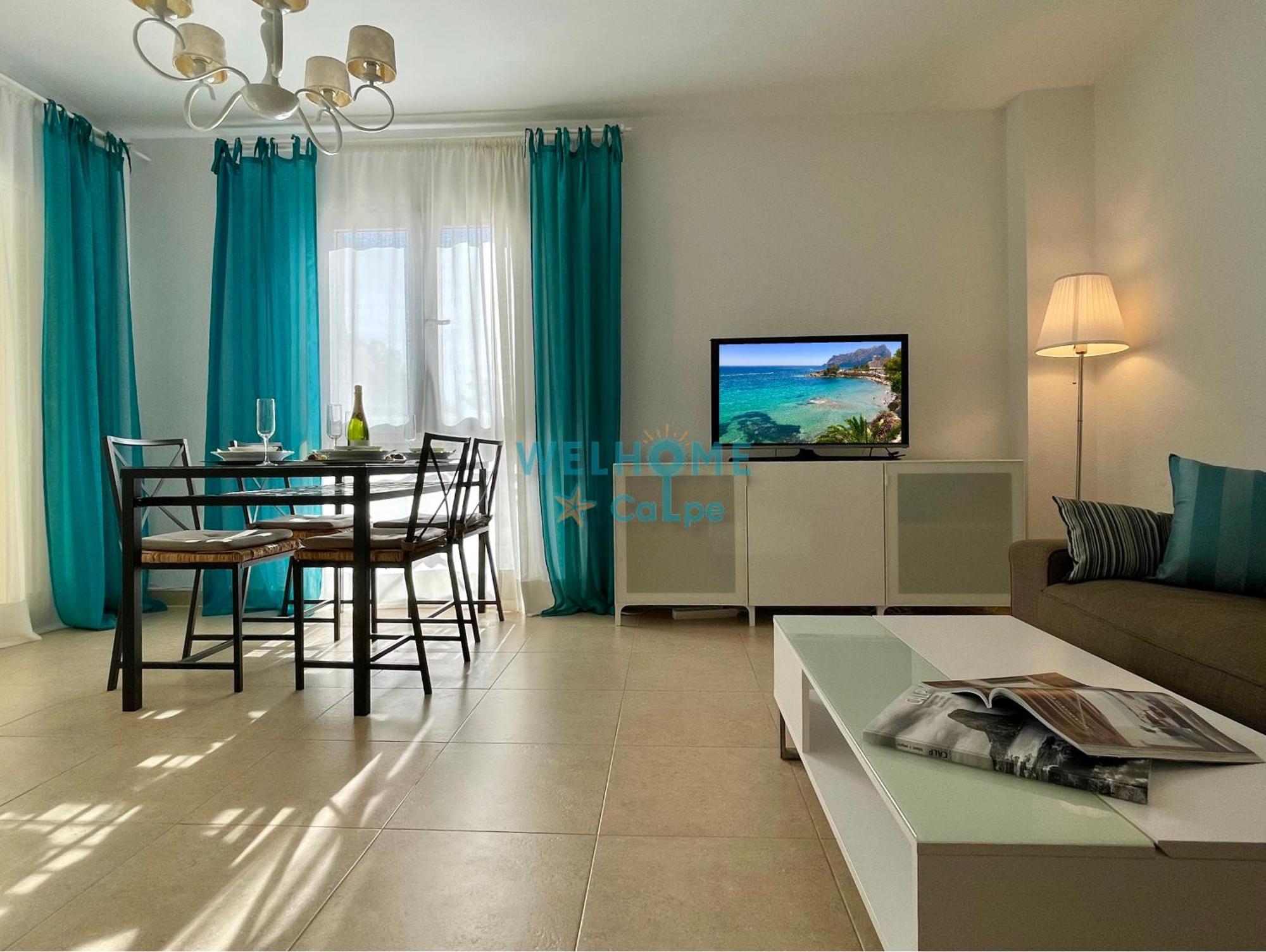 Manzana Bonito Y Comodo Apartamento Con Piscina Калпе Екстериор снимка