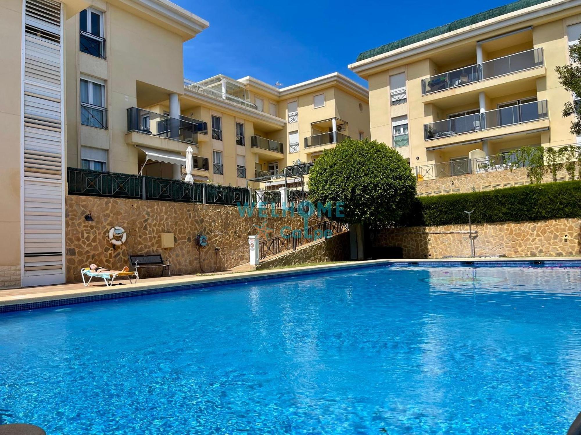 Manzana Bonito Y Comodo Apartamento Con Piscina Калпе Екстериор снимка
